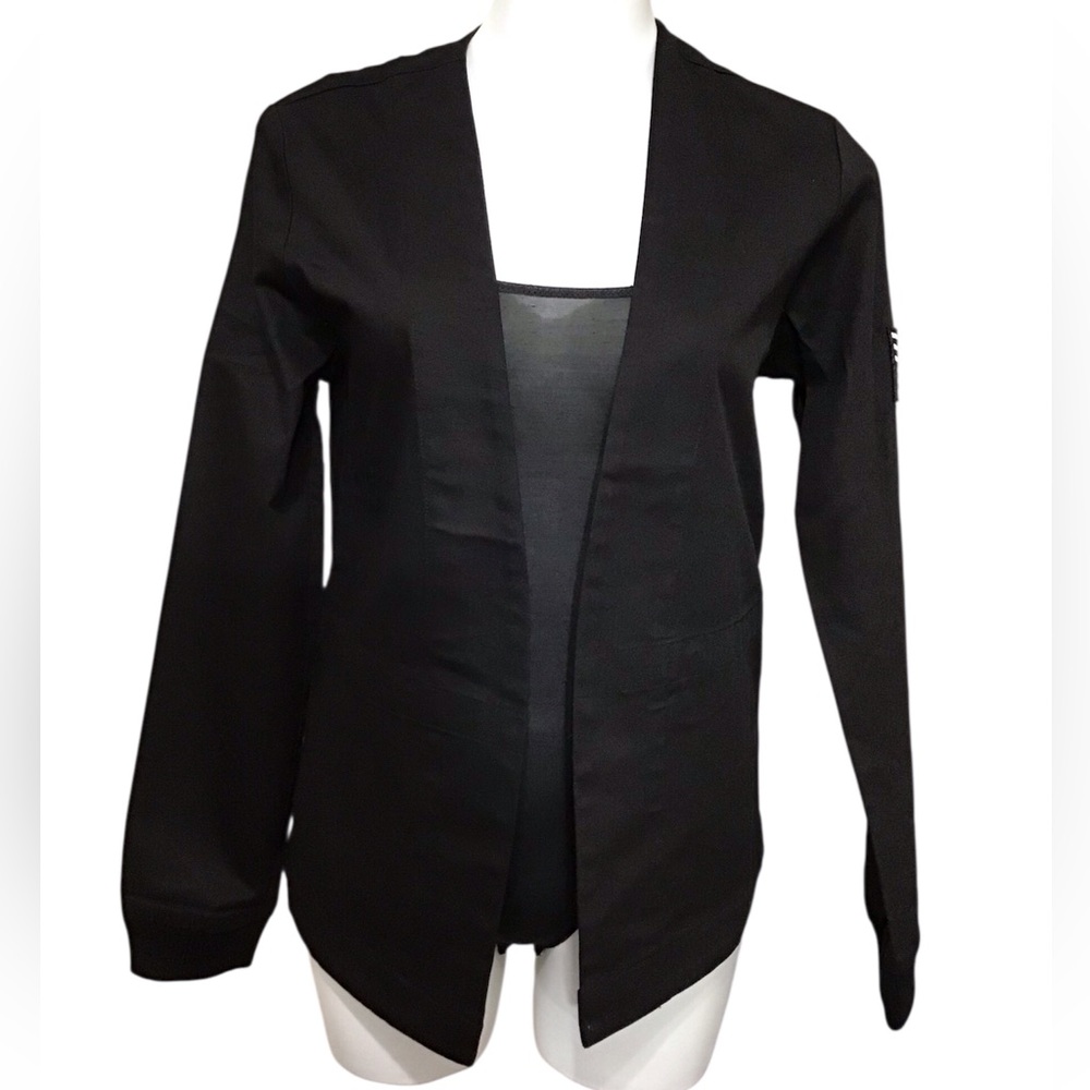 Black Scale Elegant Black Open Jacket Size XS